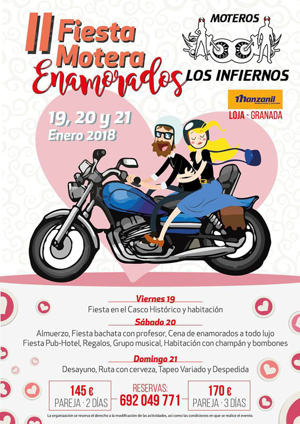 II Fiesta Motera Enamorados 19, 20 y 21 de Enero 2018